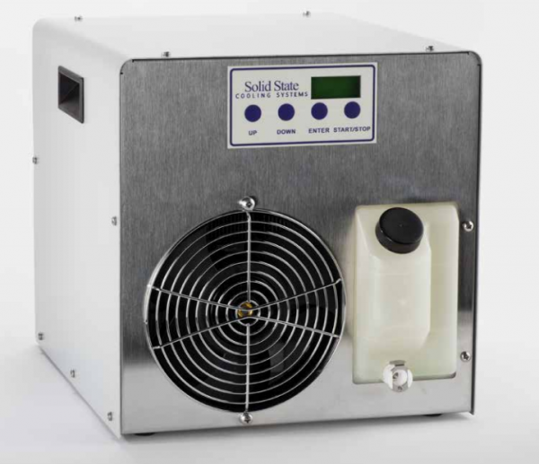 TCube Edge 2A (10-14072-2A-0-F3P3A7) Thermoelectric Recirculating Chiller front view Solid State Cooling Systems